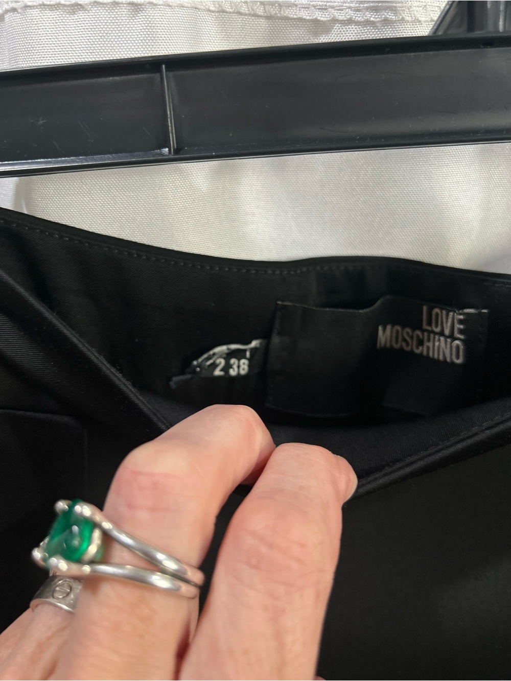 NWOT Love Moschino Cady Black Pencil Wool Blend Skirt - Picture 3 of 6